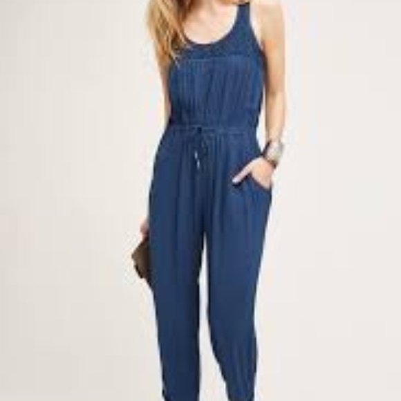 Anthropologie TAJ casual gauze Jumpsuit
