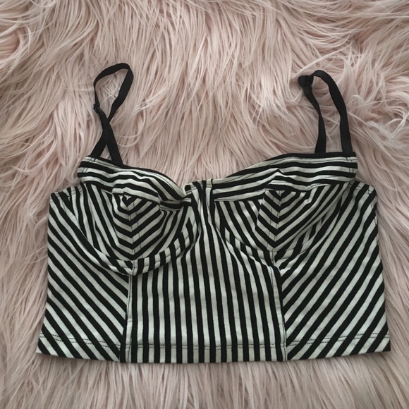American Apparel stripped bustier