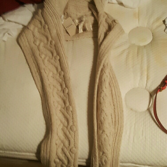 Fossil scarf with attached hood Brand new with tag
