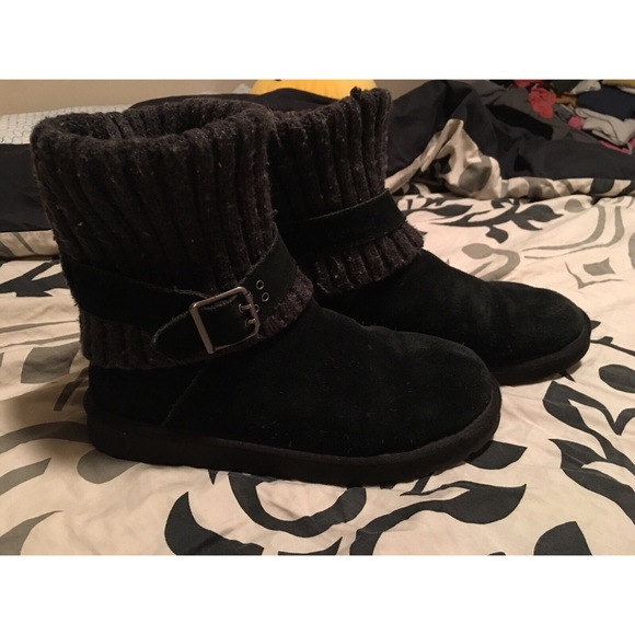 Women's black guys boots