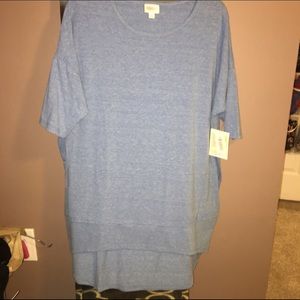 LuLaRoe Heathered blue Irma