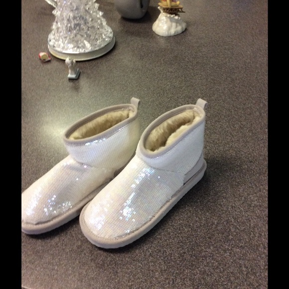 PINK BLING booties NWOT SMALL