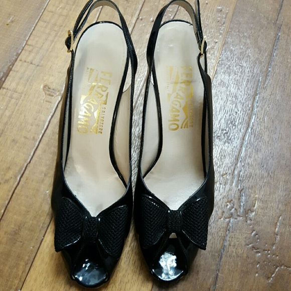 Salvatore Ferragamo bow heels