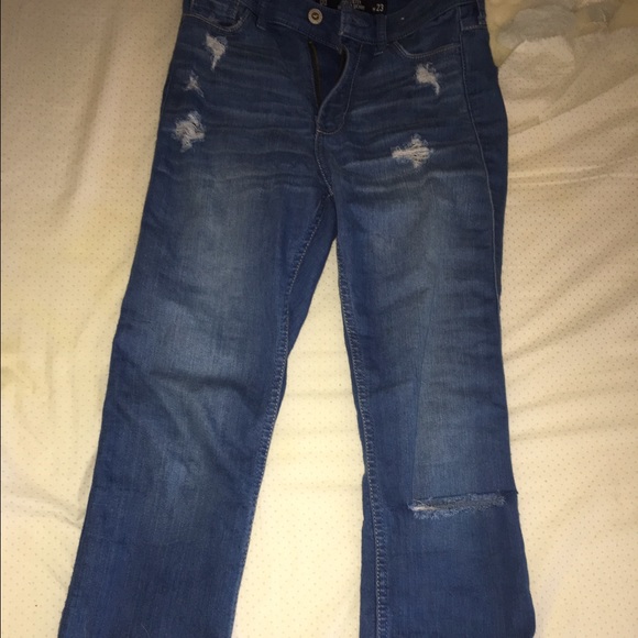 Hollister cropped skinny jeans