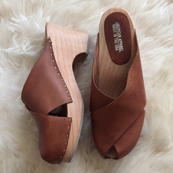 American Apparel Shoes - American apparel clogs brown FINAL PRICE