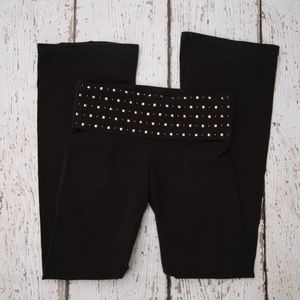 Victoria's Secret black studded yoga pants