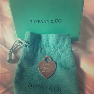 Authentic Sterling Silver Tiffany  Heart Pendant