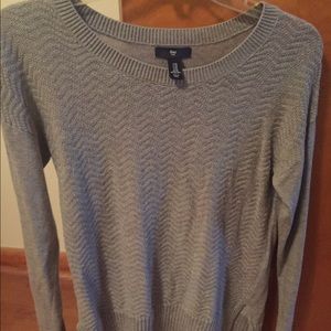 Gap XS Grey textured Sweater