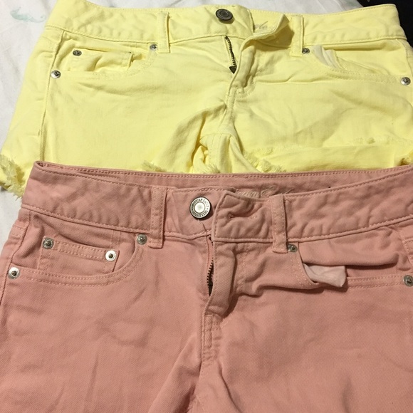 Yellow& pink AE shorts