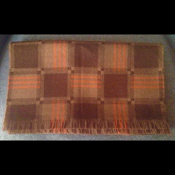Saks Fifth Avenue Merino Wool Plaid Scarf