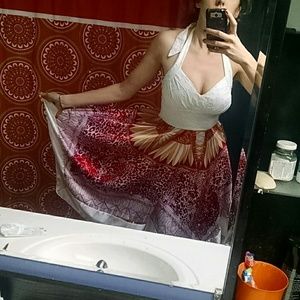 Sangria Sexy, halter dress