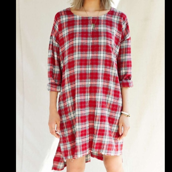UO Renewal Flannel Dress