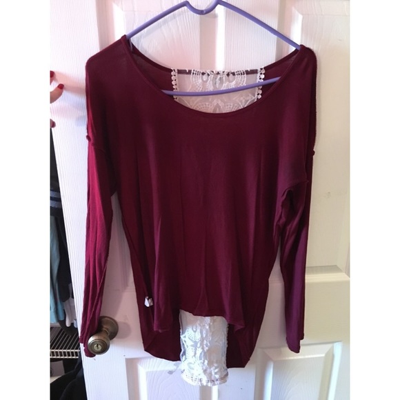 Red long sleeve shirt