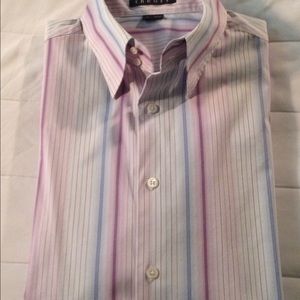 Theory Men's French Cuff Striped Dress