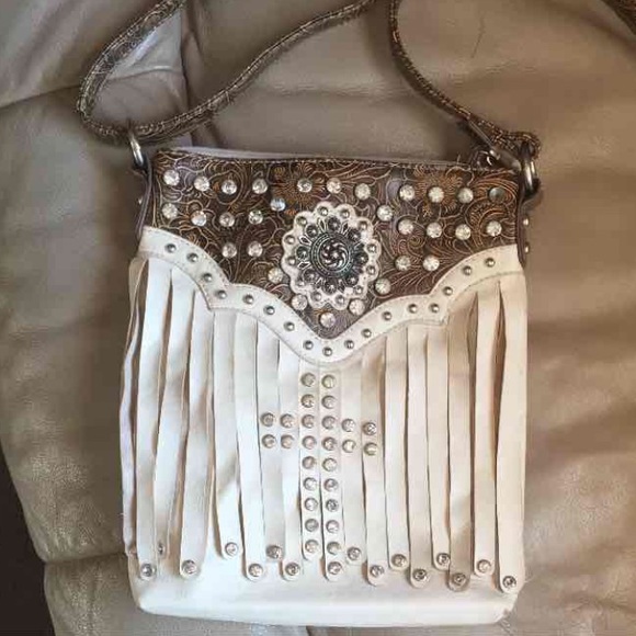 Western style cross-body purse