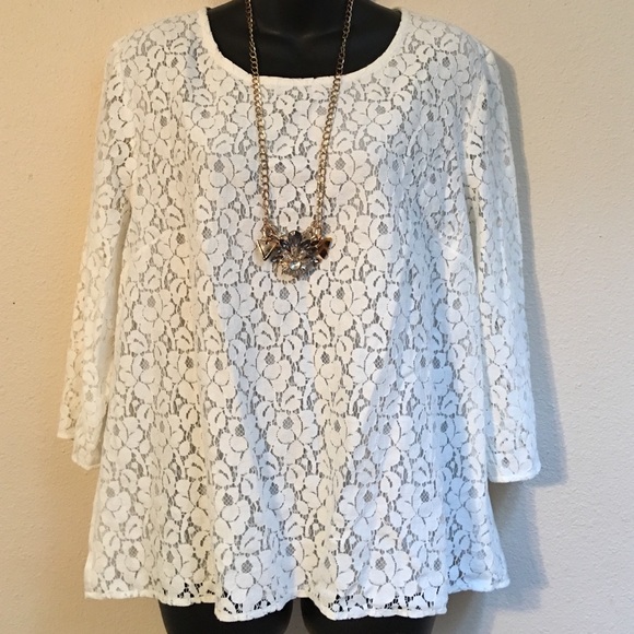 DKNYC Tops - Women's DKNYC Lace Top