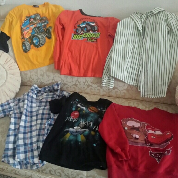 6 Boys tops size 7/8 bundle