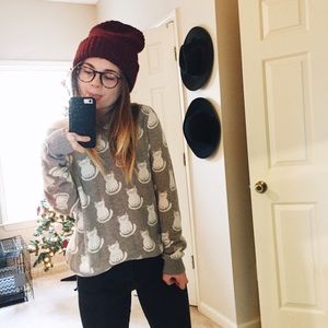 Forever 21 Cat Sweatshirt