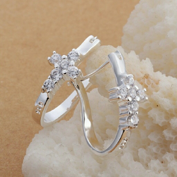 Jewelry - Earrings 925 Silver Plated Stud Dangle drop style