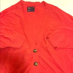 Orange Lightweight Cardigan by American Eagle