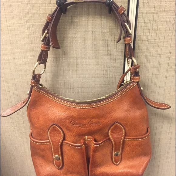 Dooney & Bourke Cognac Leather Hobo Bag
