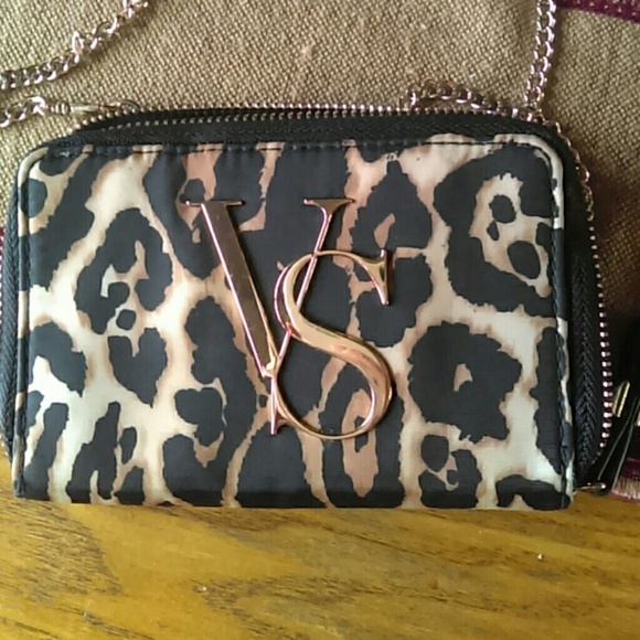 Victoria Secret cheetah print card holder purse
