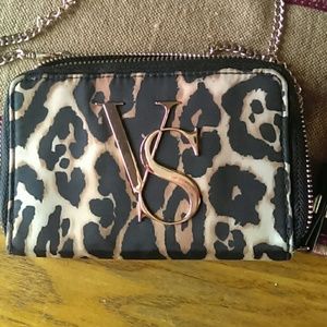 Victoria Secret cheetah print card holder purse