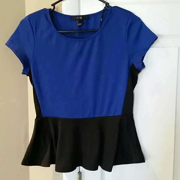 Blue/black blouse, size small - Picture 1 of 3