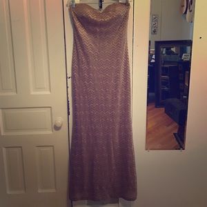 Champagne mermaid style gown