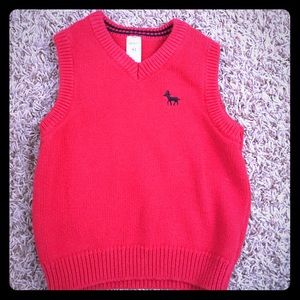 ❤️ Boys Valentines 4T red sweater vest
