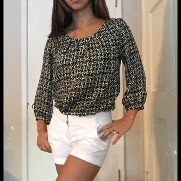 Banana Republic Geo Print Blouse