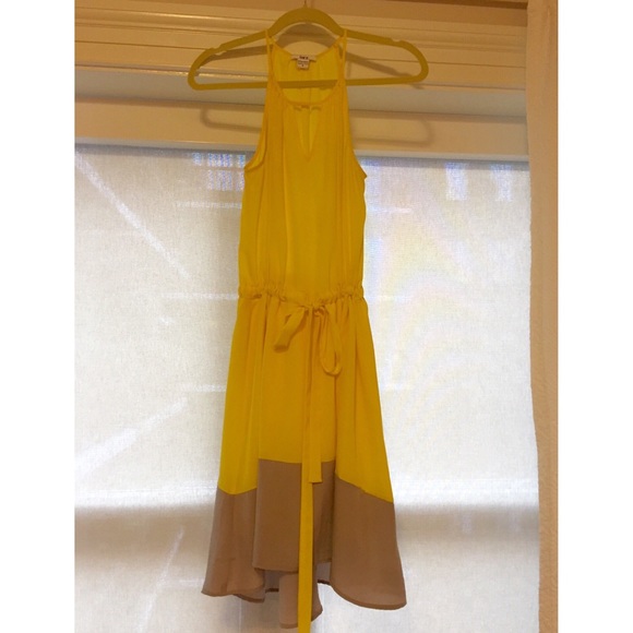 Bar III color block hi-low dress!