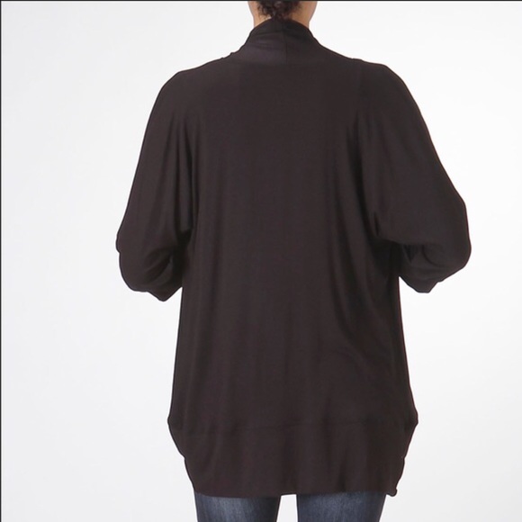 3/4 Sleeve Open Cardigan. - Picture 3 of 4