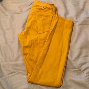 Old Navy Yellow Low rise Jeans