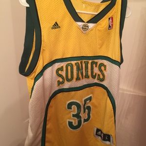 VINTAGE Kevin Durant Sonics Jersey Large