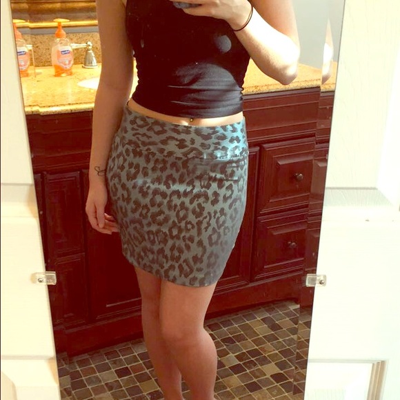 Animal Print Pencil Skirt
