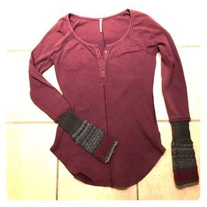 Free People plum thermal