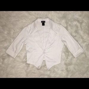 Wet Seal White Cropped Blazer.