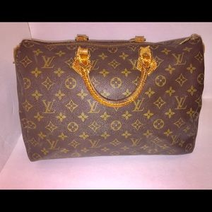 Louis Vuitton Vintage Monogram Speedy 35 Satchel