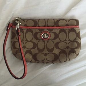 COACH WRISTLET with pink trim - New without tags!