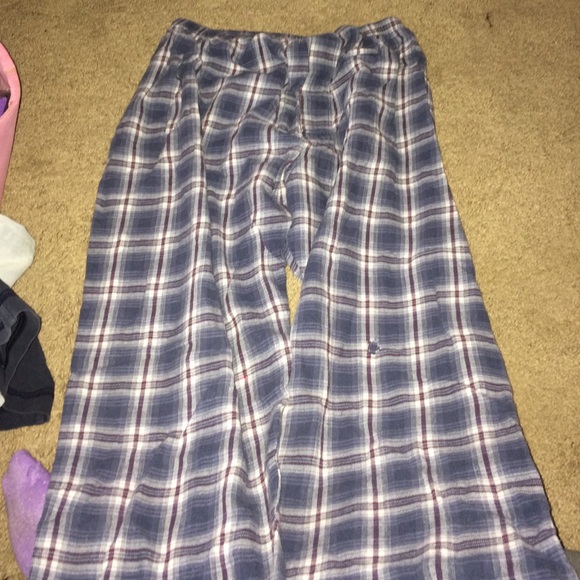 small pair of stripped pajama pants