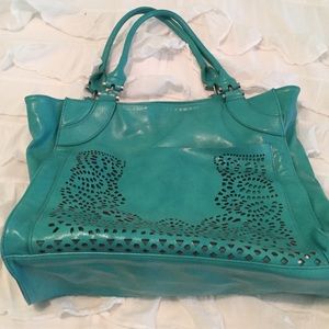 Turquoise handbag