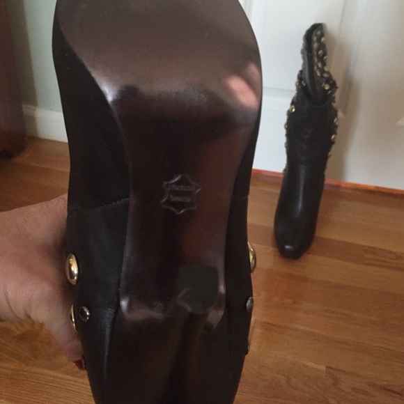 Studded leather boots size 8 - Picture 4 of 4