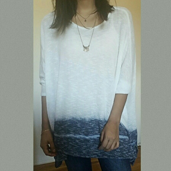 TIE DYE SLUB KNIT OVERSIZED TOP - Picture 2 of 4