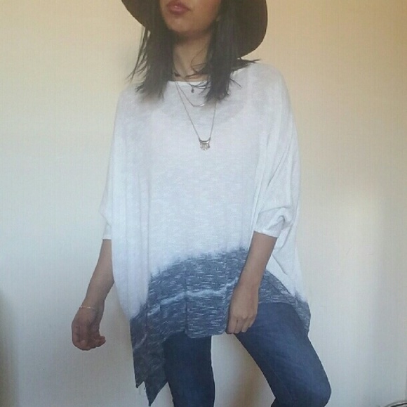 TIE DYE SLUB KNIT OVERSIZED TOP - Picture 3 of 4