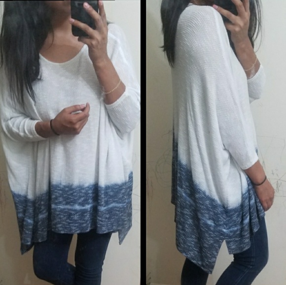 TIE DYE SLUB KNIT OVERSIZED TOP - Picture 4 of 4