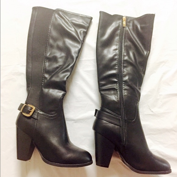Black Fashion Boots - Picture 4 of 6