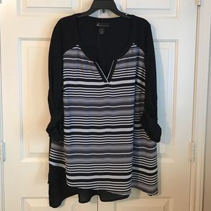 Asymmetrical striped top 22/24