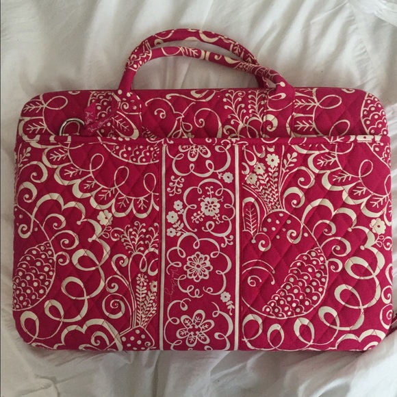Pink & white - VERA BRADLEY hard laptop case! NWOT