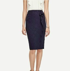 Ann Taylor Ruffle Bird Skirt